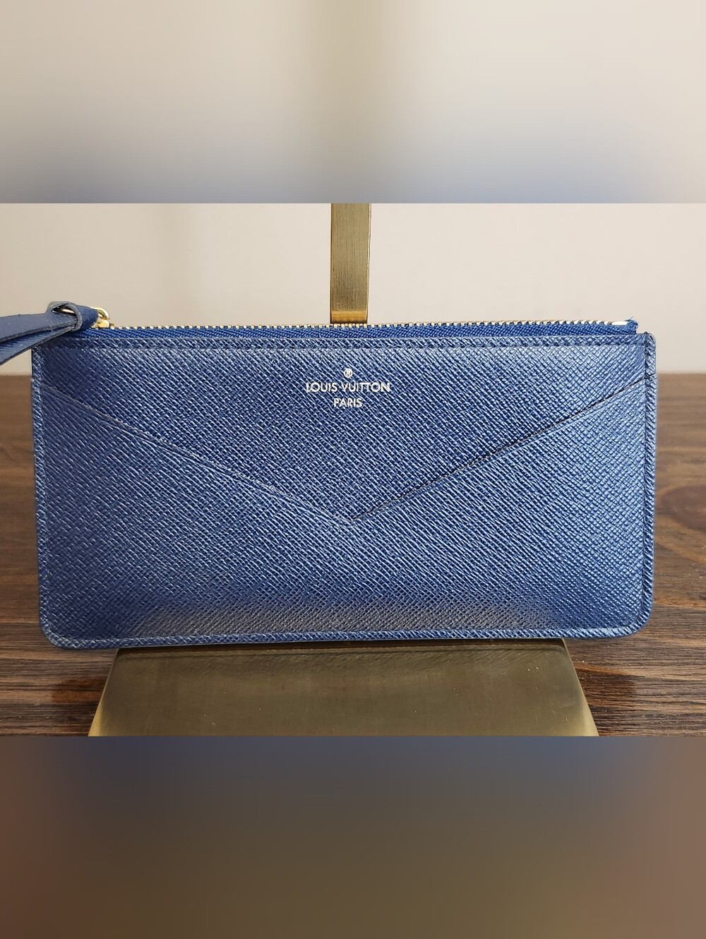 Louis Vuitton Navy Taiga Leather Jeanne Wallet Insert